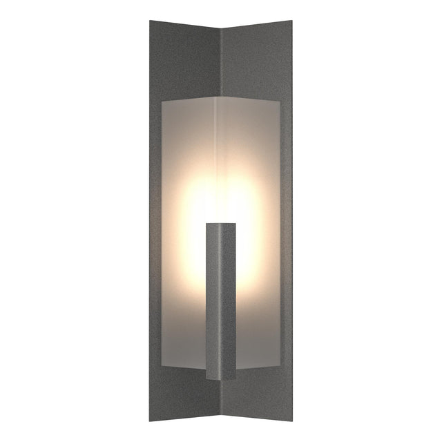 Hubbardton Forge 2024 Natural Iron Frosted Glass (FD) Summit Medium Outdoor Sconce