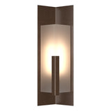 Hubbardton Forge 2024 Coastal Bronze Frosted Glass (FD) Summit Medium Outdoor Sconce