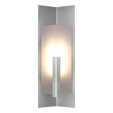 Hubbardton Forge 2024 Coastal Burnished Steel Frosted Glass (FD) Summit Medium Outdoor Sconce