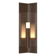 Hubbardton Forge 2024 Coastal Bronze Clear Glass (ZM) Summit Medium Outdoor Sconce