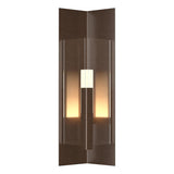 Hubbardton Forge 2024 Coastal Bronze Clear Glass (ZM) Summit Medium Outdoor Sconce