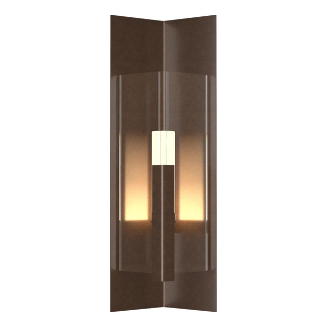 Hubbardton Forge 2024 Coastal Bronze Clear Glass (ZM) Summit Medium Outdoor Sconce