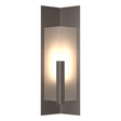 Hubbardton Forge 2024 Coastal Dark Smoke Frosted Glass (FD) Summit Medium Outdoor Sconce