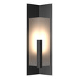 Hubbardton Forge 2024 Coastal Black Frosted Glass (FD) Summit Medium Outdoor Sconce