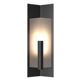Hubbardton Forge 2024 Coastal Black Frosted Glass (FD) Summit Medium Outdoor Sconce