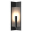 Hubbardton Forge 2024 Coastal Black Frosted Glass (FD) Summit Medium Outdoor Sconce