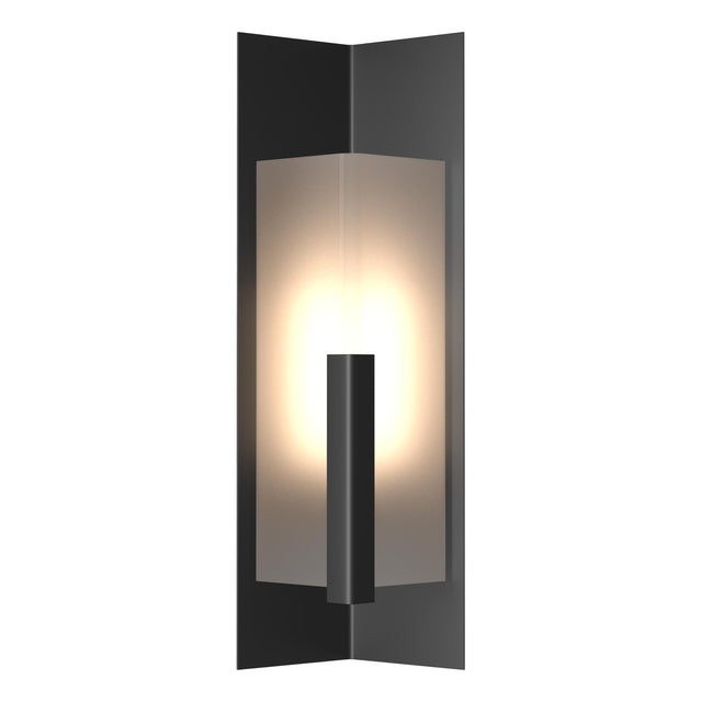 Hubbardton Forge 2024 Coastal Black Frosted Glass (FD) Summit Medium Outdoor Sconce