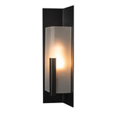 Hubbardton Forge 2024 Coastal Black Frosted Glass (FD) Summit Medium Outdoor Sconce