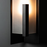 Hubbardton Forge 2024 Coastal Black Frosted Glass (FD) Summit Medium Outdoor Sconce