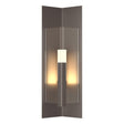 Hubbardton Forge 2024 Coastal Dark Smoke Clear Glass (ZM) Summit Medium Outdoor Sconce