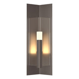 Hubbardton Forge 2024 Coastal Dark Smoke Clear Glass (ZM) Summit Medium Outdoor Sconce