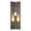 Hubbardton Forge 2024 Coastal Dark Smoke Clear Glass (ZM) Summit Medium Outdoor Sconce