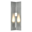 Hubbardton Forge 2024 Coastal Burnished Steel Clear Glass (ZM) Summit Medium Outdoor Sconce