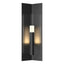 Hubbardton Forge 2024 Coastal Black Clear Glass (ZM) Summit Medium Outdoor Sconce
