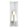 Hubbardton Forge 2024 Coastal White Clear Glass (ZM) Summit Large Outdoor Sconce