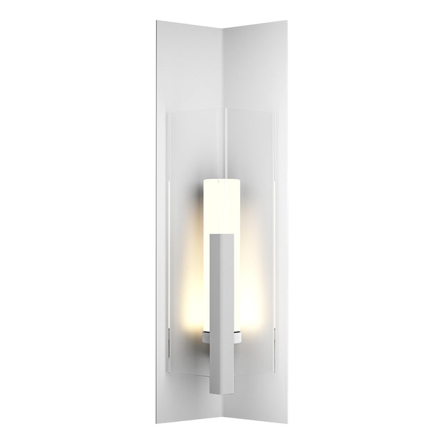 Hubbardton Forge 2024 Coastal White Clear Glass (ZM) Summit Large Outdoor Sconce