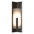 Hubbardton Forge 2024 Oil Rubbed Bronze Frosted Glass (FD) Summit Large Outdoor Sconce