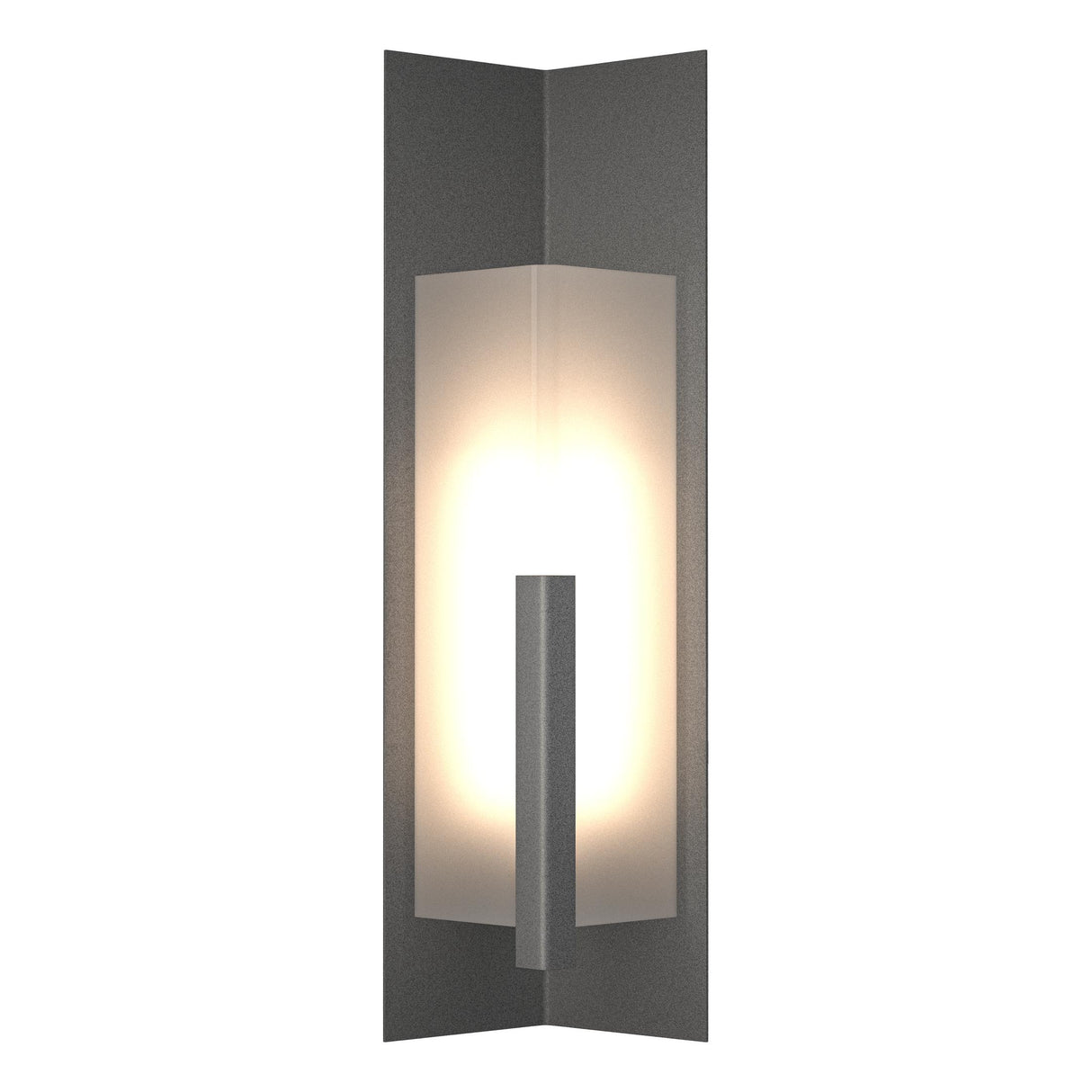 Hubbardton Forge 2024 Natural Iron Frosted Glass (FD) Summit Large Outdoor Sconce