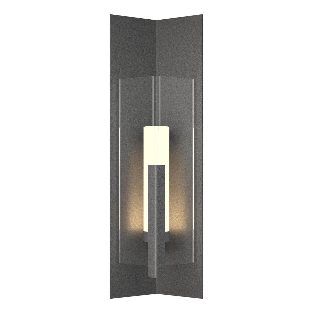 Hubbardton Forge 2024 Natural Iron Clear Glass (ZM) Summit Large Outdoor Sconce