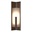 Hubbardton Forge 2024 Coastal Bronze Frosted Glass (FD) Summit Large Outdoor Sconce