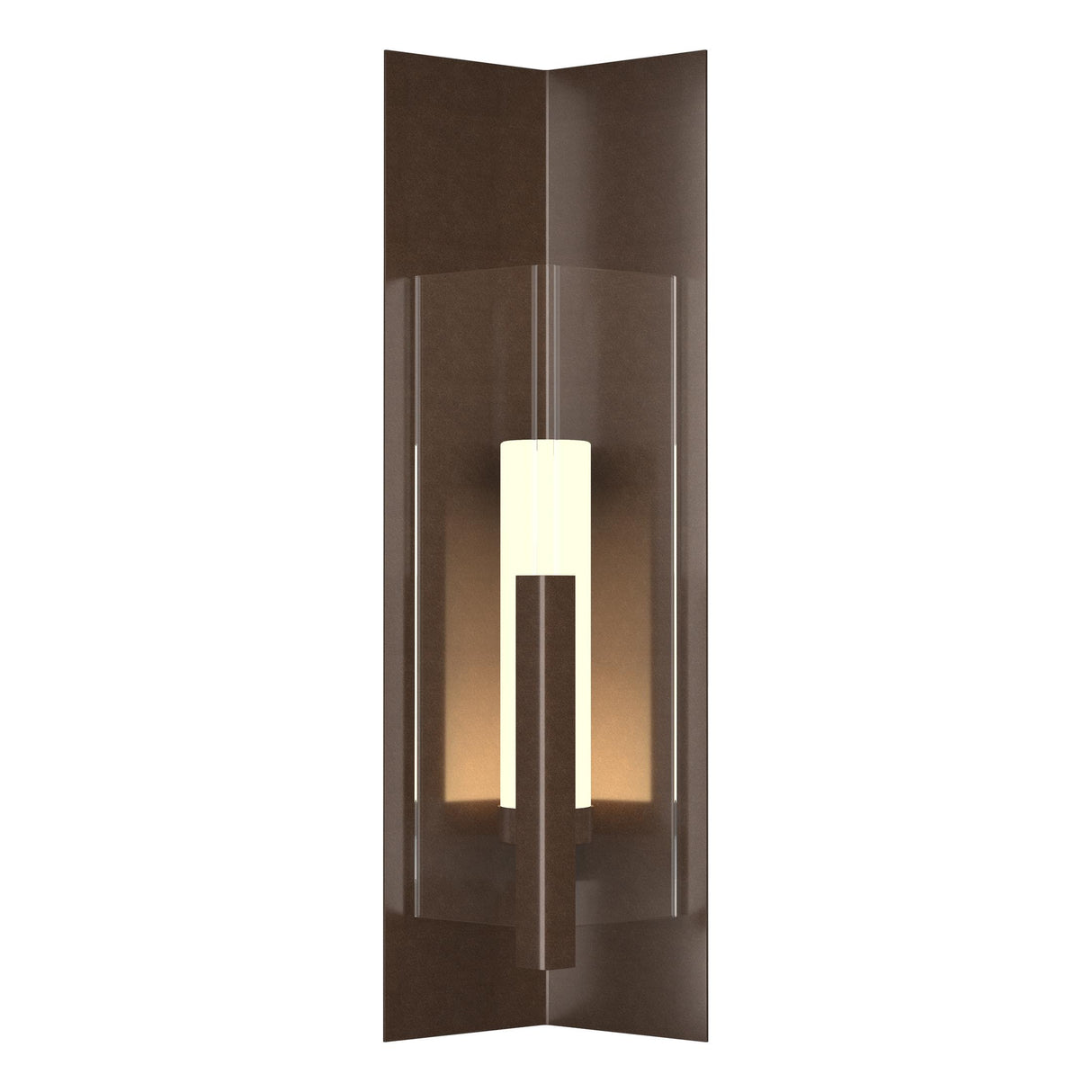 Hubbardton Forge 2024 Coastal Bronze Clear Glass (ZM) Summit Large Outdoor Sconce