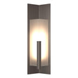 Hubbardton Forge 2024 Coastal Dark Smoke Frosted Glass (FD) Summit Large Outdoor Sconce