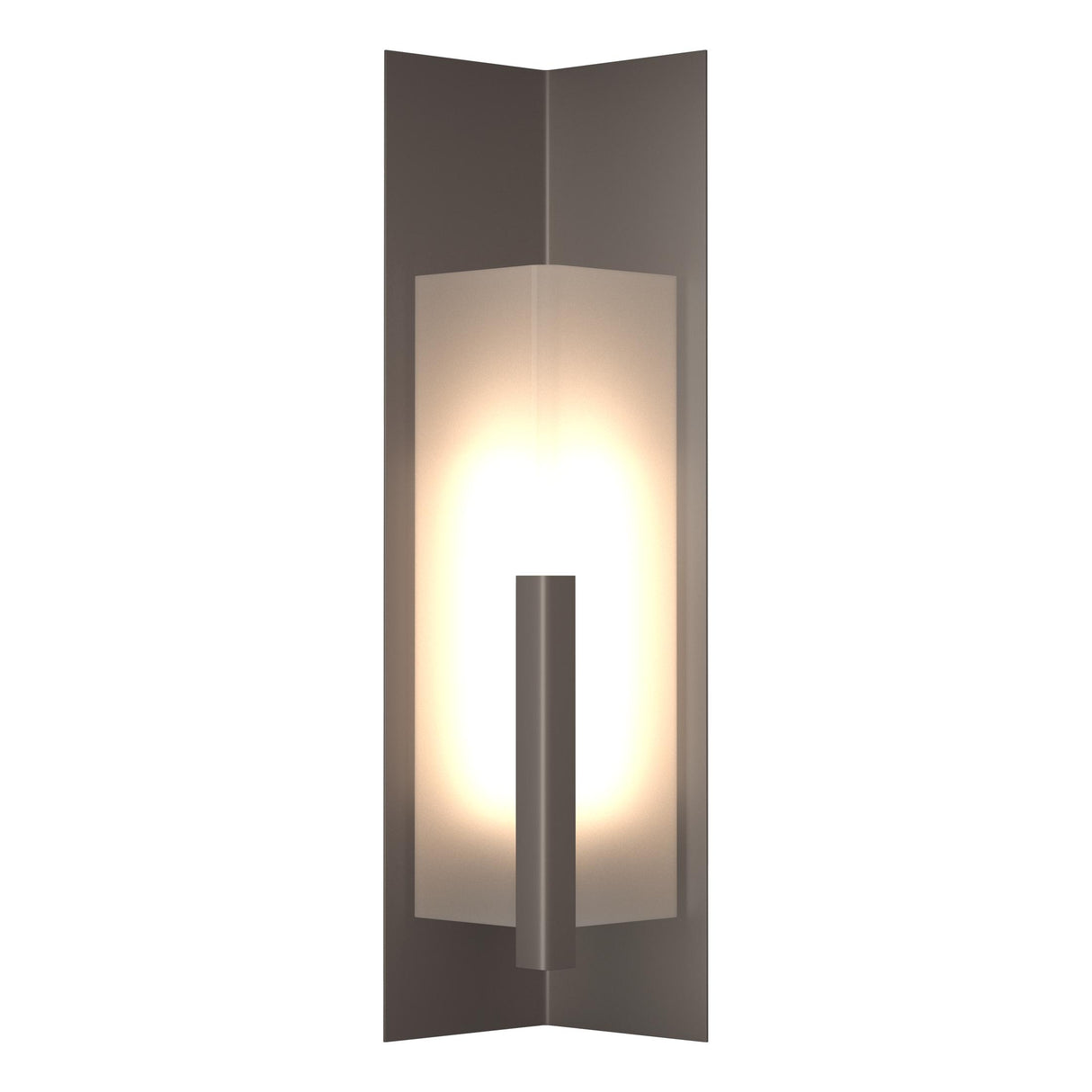 Hubbardton Forge 2024 Coastal Dark Smoke Frosted Glass (FD) Summit Large Outdoor Sconce