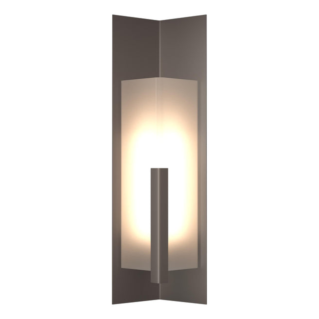 Hubbardton Forge 2024 Coastal Dark Smoke Frosted Glass (FD) Summit Large Outdoor Sconce