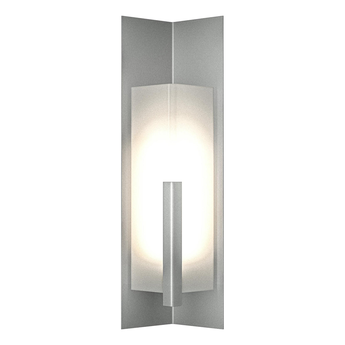 Hubbardton Forge 2024 Coastal Burnished Steel Frosted Glass (FD) Summit Large Outdoor Sconce