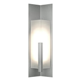 Hubbardton Forge 2024 Coastal Burnished Steel Frosted Glass (FD) Summit Large Outdoor Sconce