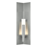Hubbardton Forge 2024 Coastal Burnished Steel Clear Glass (ZM) Summit Large Outdoor Sconce