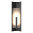 Hubbardton Forge 2024 Coastal Black Frosted Glass (FD) Summit Large Outdoor Sconce