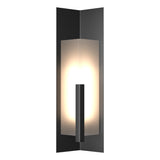 Hubbardton Forge 2024 Coastal Black Frosted Glass (FD) Summit Large Outdoor Sconce