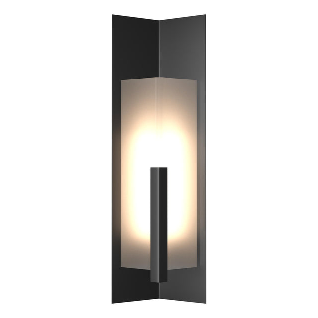 Hubbardton Forge 2024 Coastal Black Frosted Glass (FD) Summit Large Outdoor Sconce