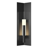 Hubbardton Forge 2024 Coastal Black Clear Glass (ZM) Summit Large Outdoor Sconce