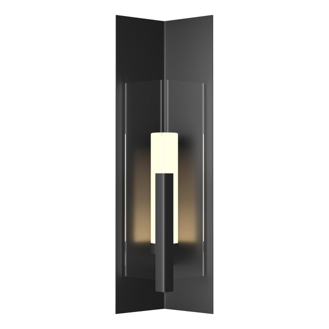 Hubbardton Forge 2024 Coastal Black Clear Glass (ZM) Summit Large Outdoor Sconce