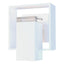 Hubbardton Forge 2018 Coastal White Coastal White Clear Glass (ZM) Shadow Box Small Outdoor Sconce