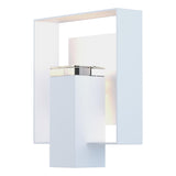 Hubbardton Forge 2018 Coastal White Coastal White Clear Glass (ZM) Shadow Box Outdoor Sconce