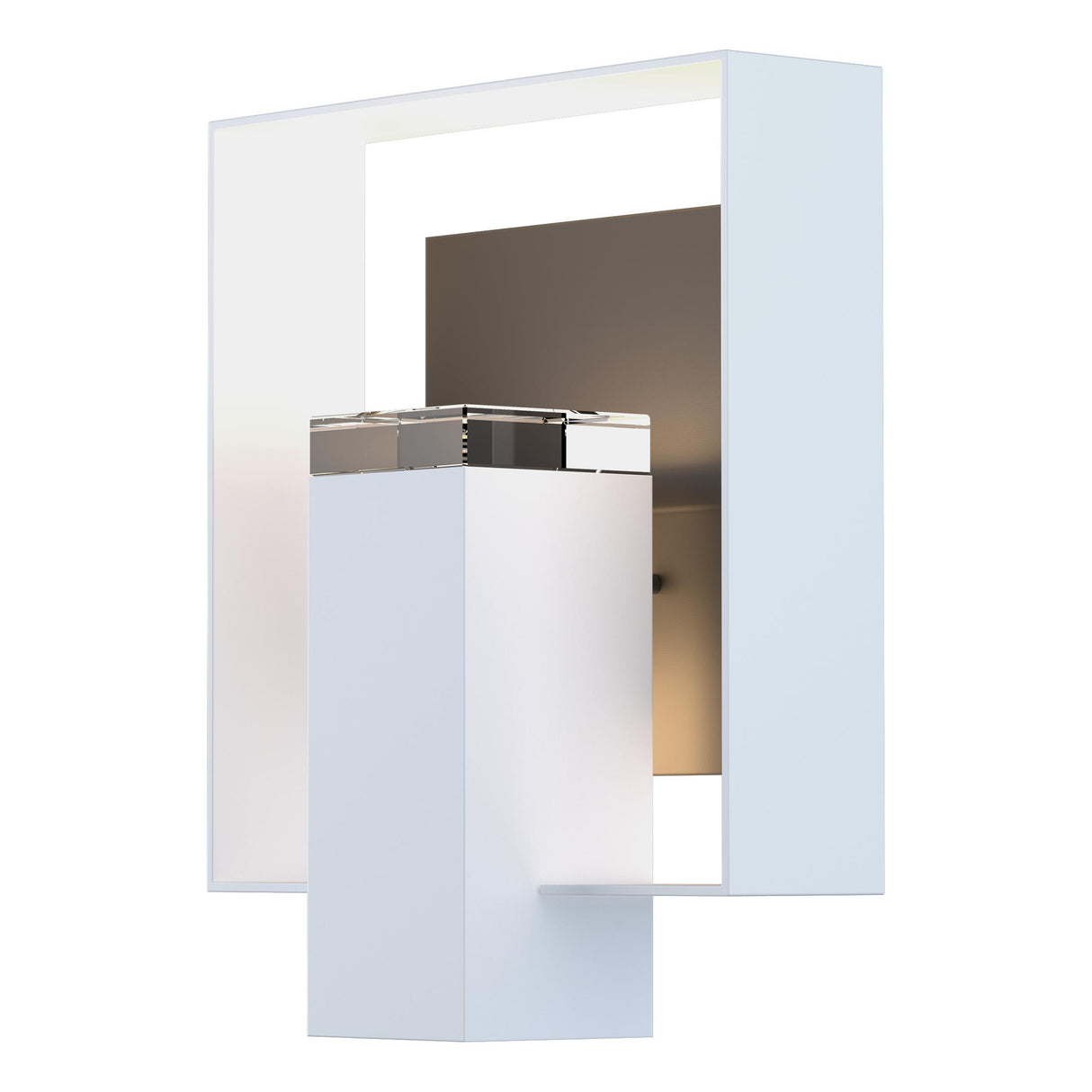 Hubbardton Forge 2018 Coastal White Coastal Oil Rubbed Bronze Clear Glass (ZM) Shadow Box Outdoor Sconce