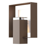 Hubbardton Forge 2018 Coastal Bronze Coastal White Clear Glass (ZM) Shadow Box Outdoor Sconce