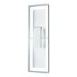 Hubbardton Forge 2020 Coastal White Coastal White Clear Glass (ZM) Shadow Box Tall Outdoor Sconce