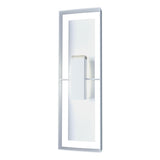 Hubbardton Forge 2020 Coastal White Coastal White Clear Glass (ZM) Shadow Box Tall Outdoor Sconce