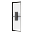 Hubbardton Forge 2020 Coastal Oil Rubbed Bronze Coastal White Clear Glass (ZM) Shadow Box Tall Outdoor Sconce