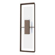 Hubbardton Forge 2020 Coastal Bronze Coastal White Clear Glass (ZM) Shadow Box Tall Outdoor Sconce