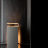 Hubbardton Forge 2024 Coastal Burnished Steel Slate Clear Glass (ZM) Shadow Box Extra Tall w/Slate Outdoor Sconce