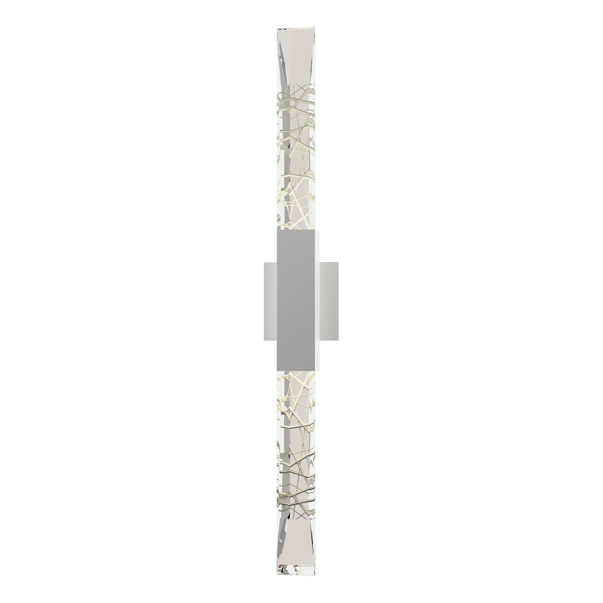 Hubbardton Forge 2019 Coastal White Clear Glass (ZM) Refraction Large Outdoor Sconce