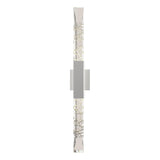 Hubbardton Forge 2019 Coastal White Clear Glass (ZM) Refraction Large Outdoor Sconce