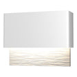 Hubbardton Forge 2019 Coastal White Coastal White Stratum Dark Sky Friendly LED Outdoor Sconce