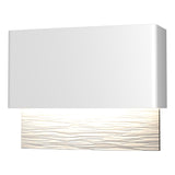 Hubbardton Forge 2019 Coastal White Coastal White Stratum Dark Sky Friendly LED Outdoor Sconce