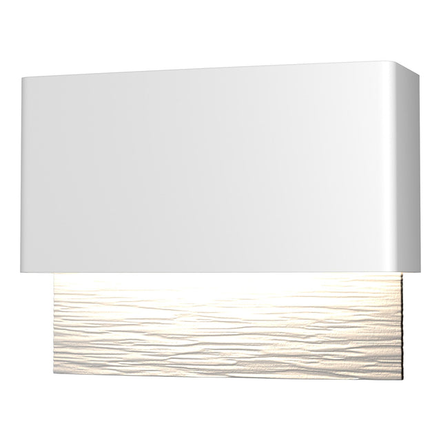 Hubbardton Forge 2019 Coastal White Coastal White Stratum Dark Sky Friendly LED Outdoor Sconce